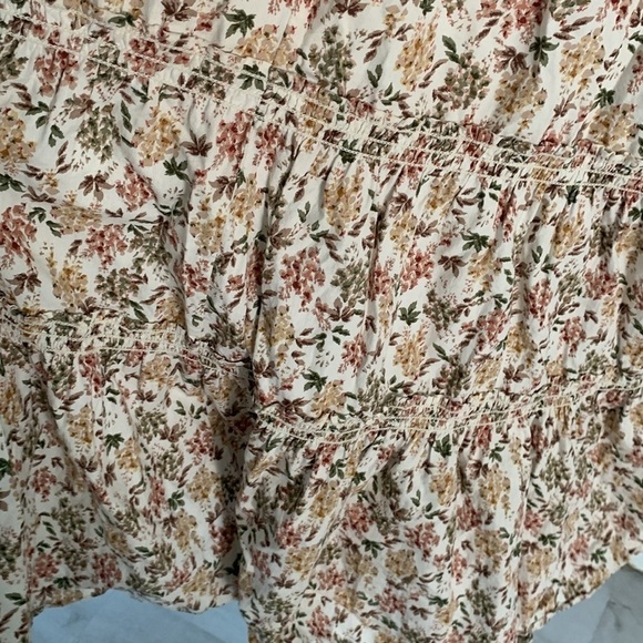 o.p.t Cara Dress Smocked Tiered Tie Strap in Harvest Floral size M - Picture 2 of 8